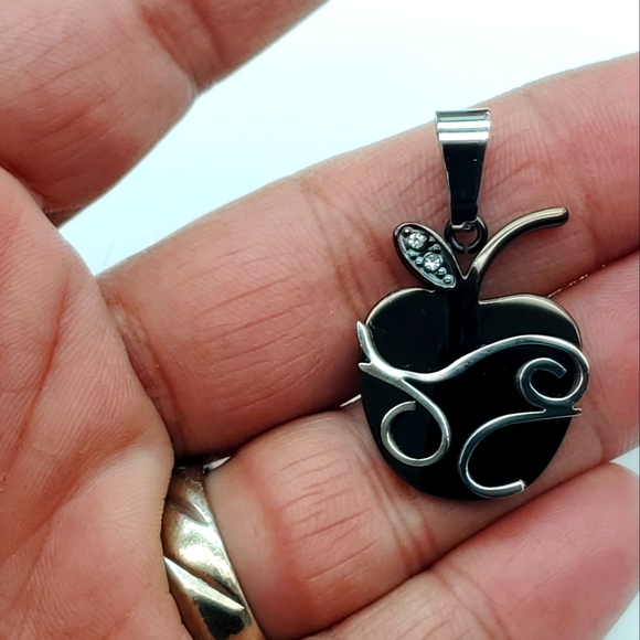 Stainless Steel Apple Pendant - Picture 3 of 8